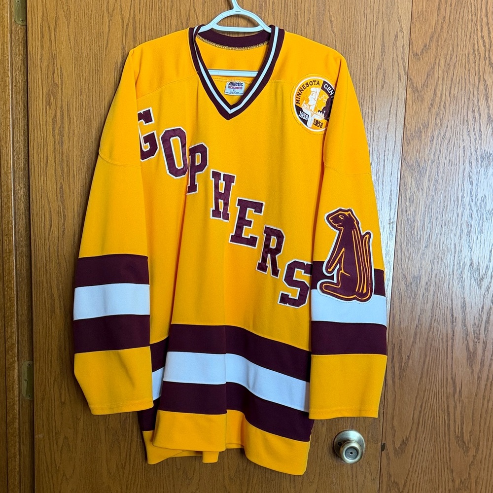 Minnesota Gophers Hockey Jersey - Gold and Maroon